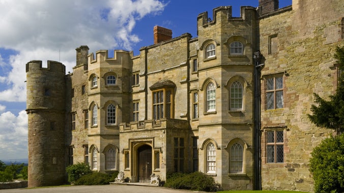 The East, or Entrance, front of Croft Castle, Herefordshire